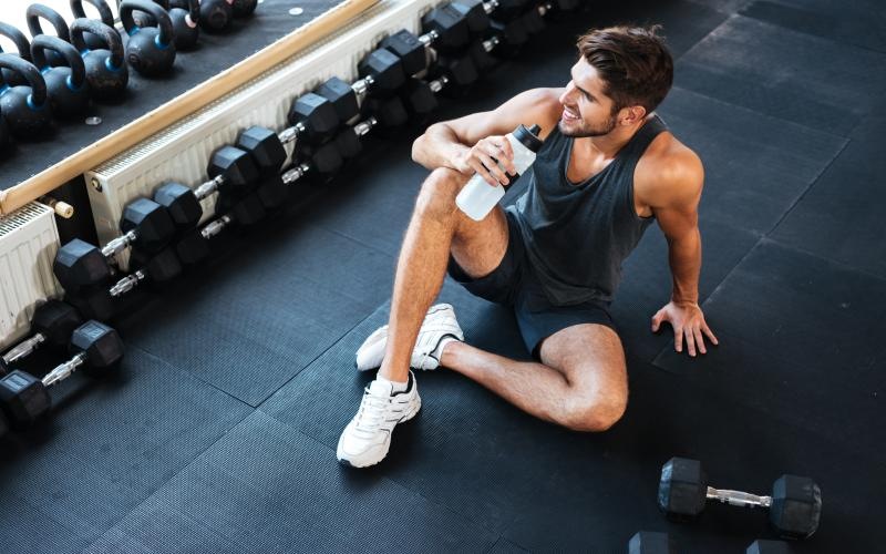 a man in a gym